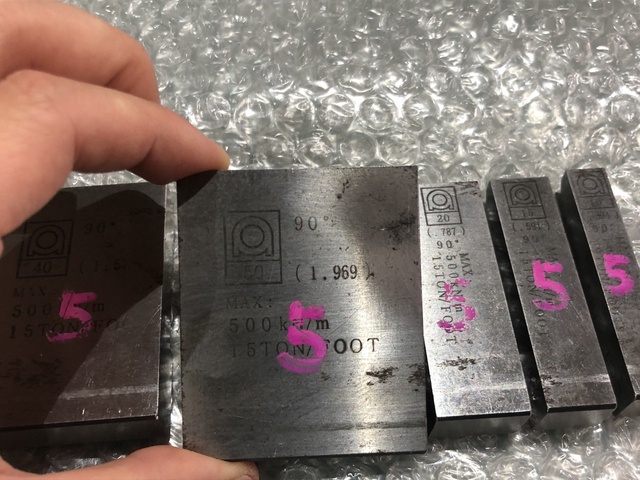 アマダ V5 ベンダー金型(1Vダイ)