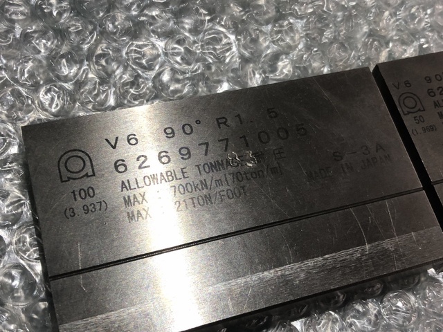 アマダ V6 ベンダー金型(1Vダイ)