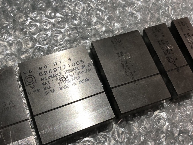 アマダ V6 ベンダー金型(1Vダイ)