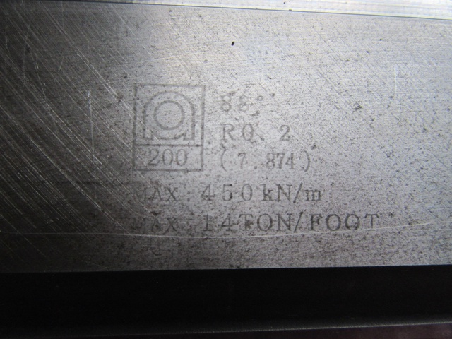 アマダ 長200 88°R0.2(7.874) ベンダー金型