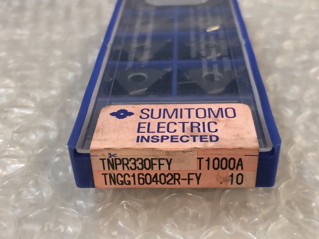 住友電工ハードメタル TNPR330FFY T1000A TNGG160402R- チップ