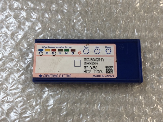 住友電工ハードメタル TNPR330FFY T1000A TNGG160402R- チップ