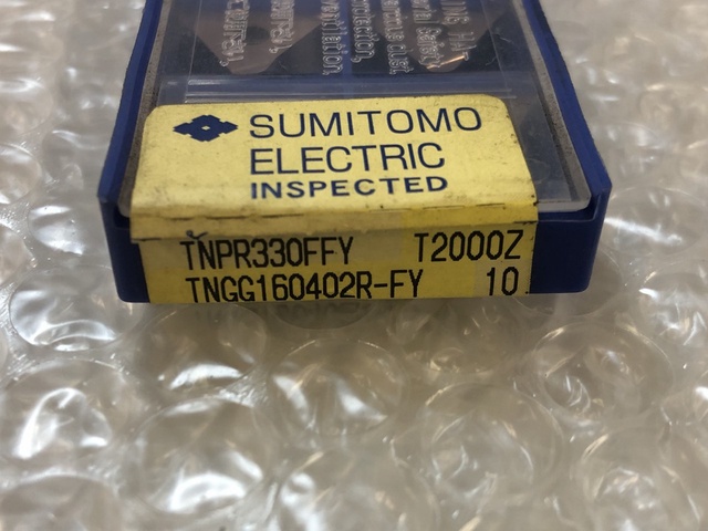 住友電工ハードメタル TNPR330FFY T2000Z TNGG160402R- チップ