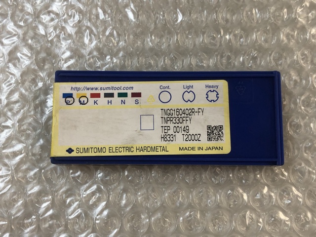 住友電工ハードメタル TNPR330FFY T2000Z TNGG160402R- チップ