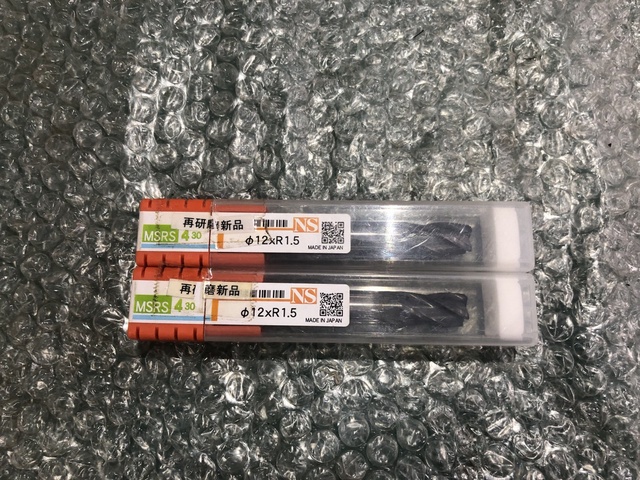 エヌティーツール φ12xR1.5(2本) エンドミル