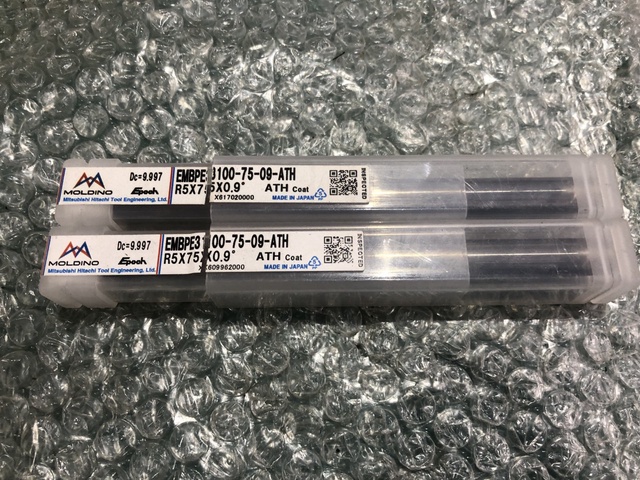 MOLDINO R5x75x0.9°(2本) エンドミル