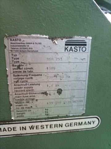 KASTO BSM-253 弓鋸盤