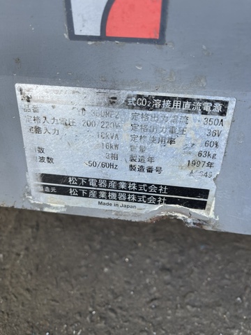 パナソニック YD-350RF2 CO2/MAG溶接機