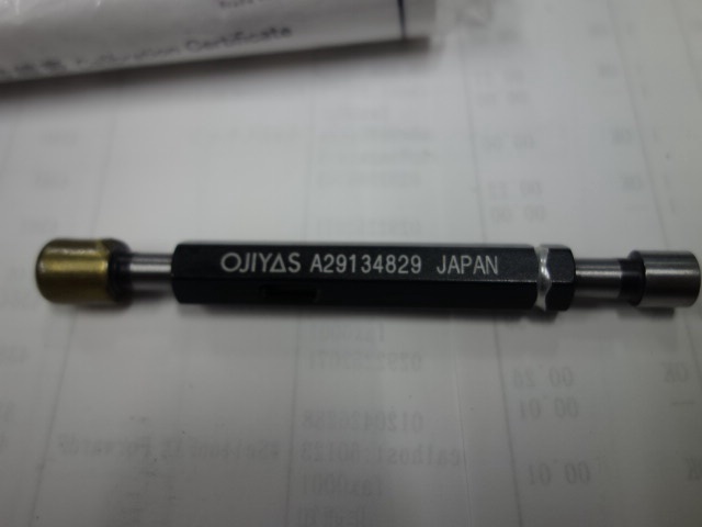 オヂヤセイキ OJIYAS 8.0H7+0.015 栓ゲージ