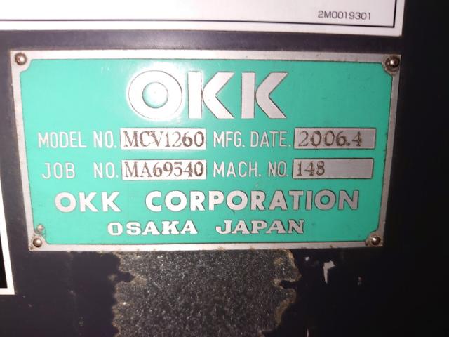 OKK MCV1260 立マシニング(BT50)