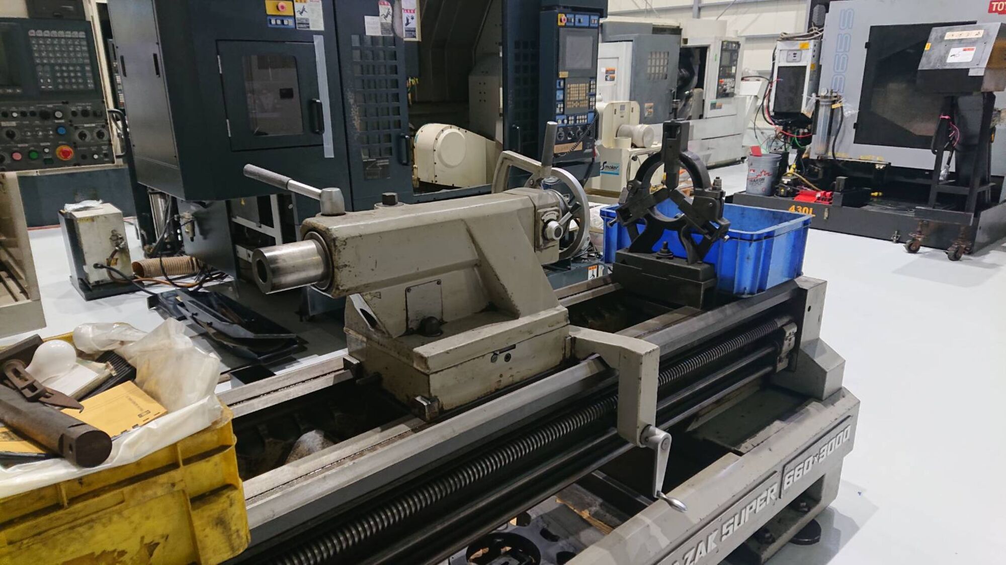 3.0m旋盤 山崎鉄工所 MAZAK-SUPER 660×3000 中古販売詳細【#406334