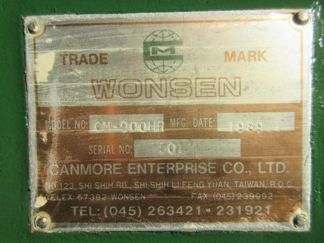 WONSEN CM-900HR 900mmラジアルボール盤