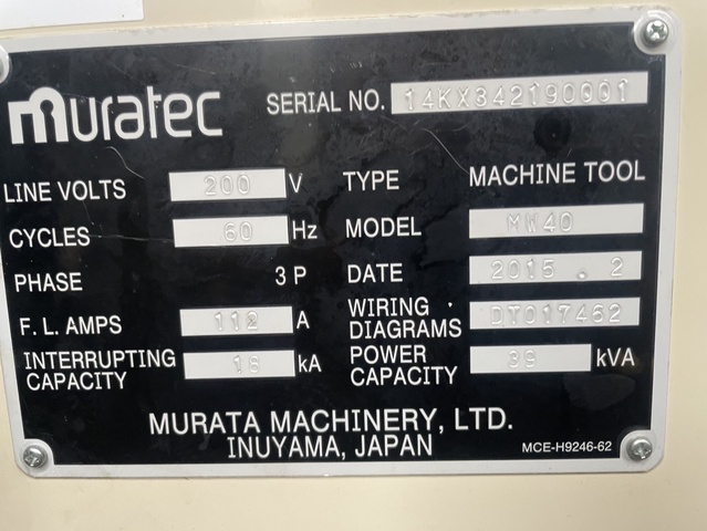 村田機械 Muratec MW40 NC平行2主軸型旋盤