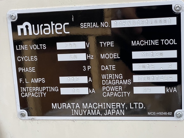 村田機械 Muratec MD120 NC平行2主軸型旋盤