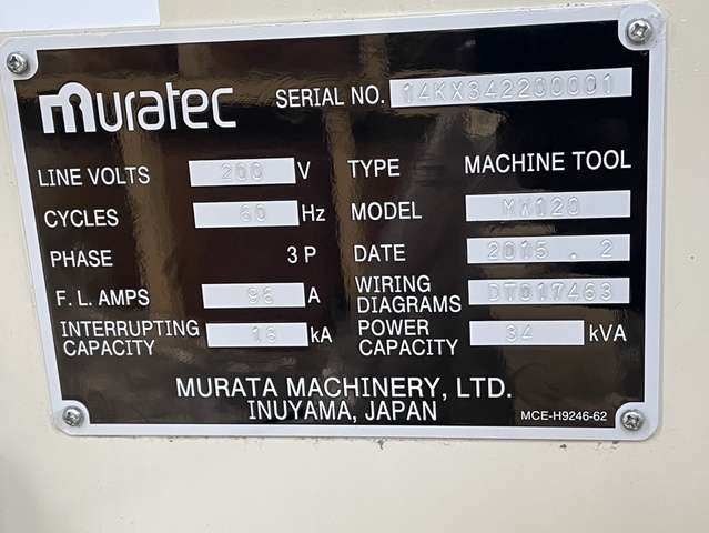 村田機械 Muratec MW120 NC平行2主軸型旋盤