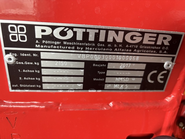 POTTINGER MEX5 コーンハーベスター