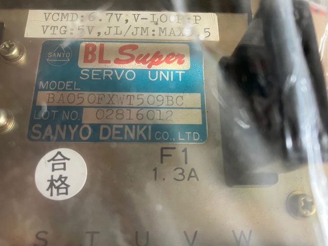 山洋電気 BA050FXWT509BC サーボアンプ 中古販売詳細【#373582