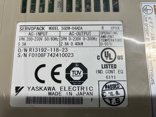 安川電機 SGDM-04ADA サーボアンプ