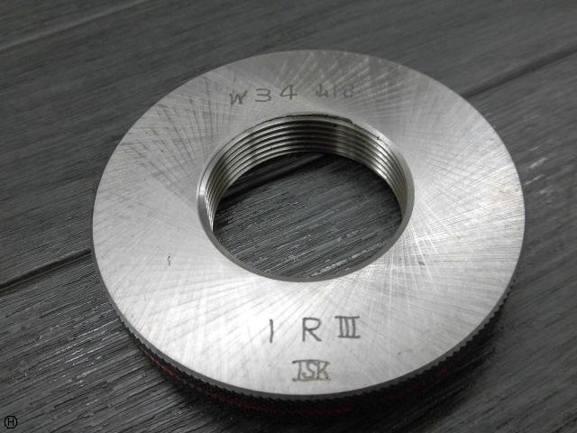  W34 山18 ウィットねじリングゲージ
