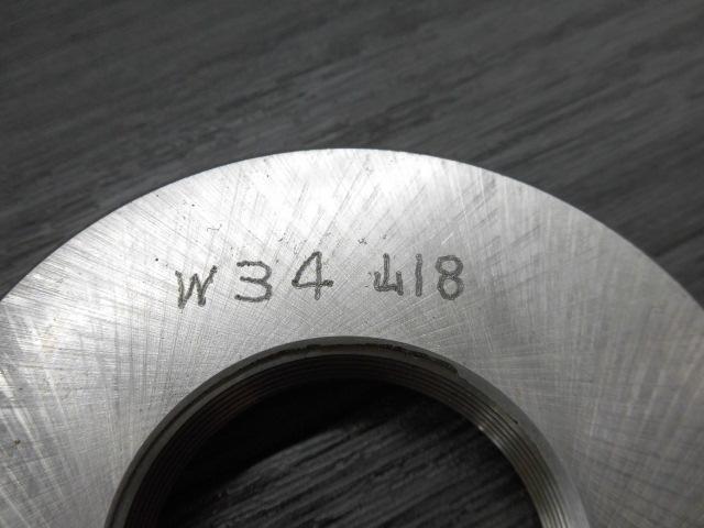  W34 山18 ウィットねじリングゲージ