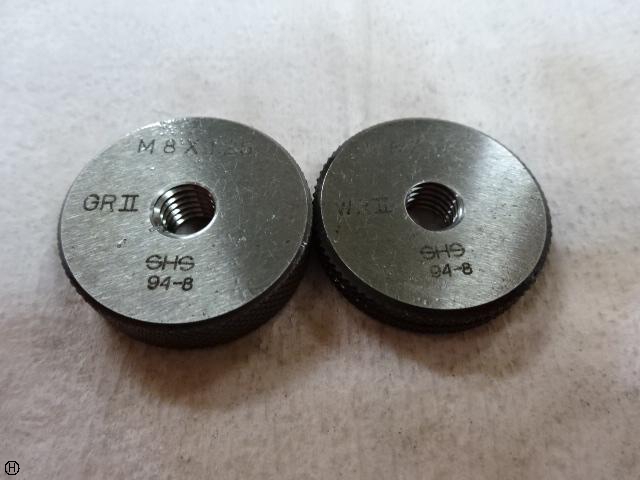 測範社 SHS M8 P1.25 ねじリングゲージ