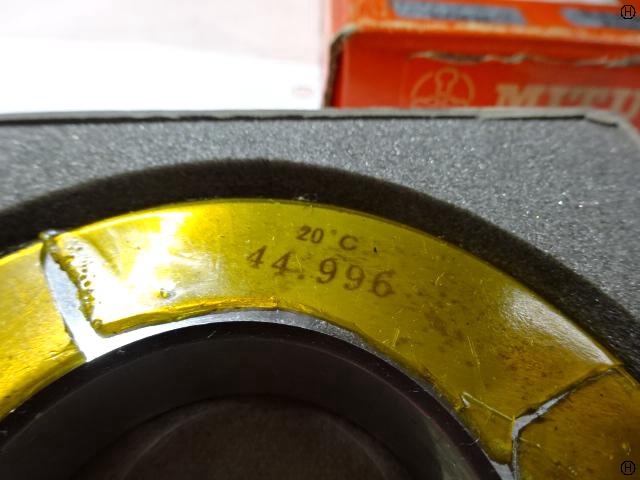 ミツトヨ 44.996 セットリング(マスターリングゲージ)
