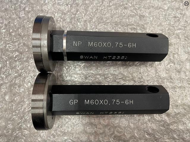 スワン M60P0.75-6H ねじプラグゲージ
