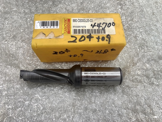 SANDVIK 880-D2000L25-03 スローアウェイドリル