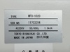 東京理化器械 WFO-1020 乾燥機