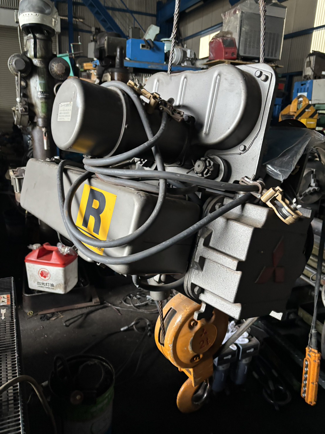中古ホイスト 三菱製2トン 三菱製ホイスト（2t） S2-2-LK2 低揚程 | アイニチ株式会社【昇降機