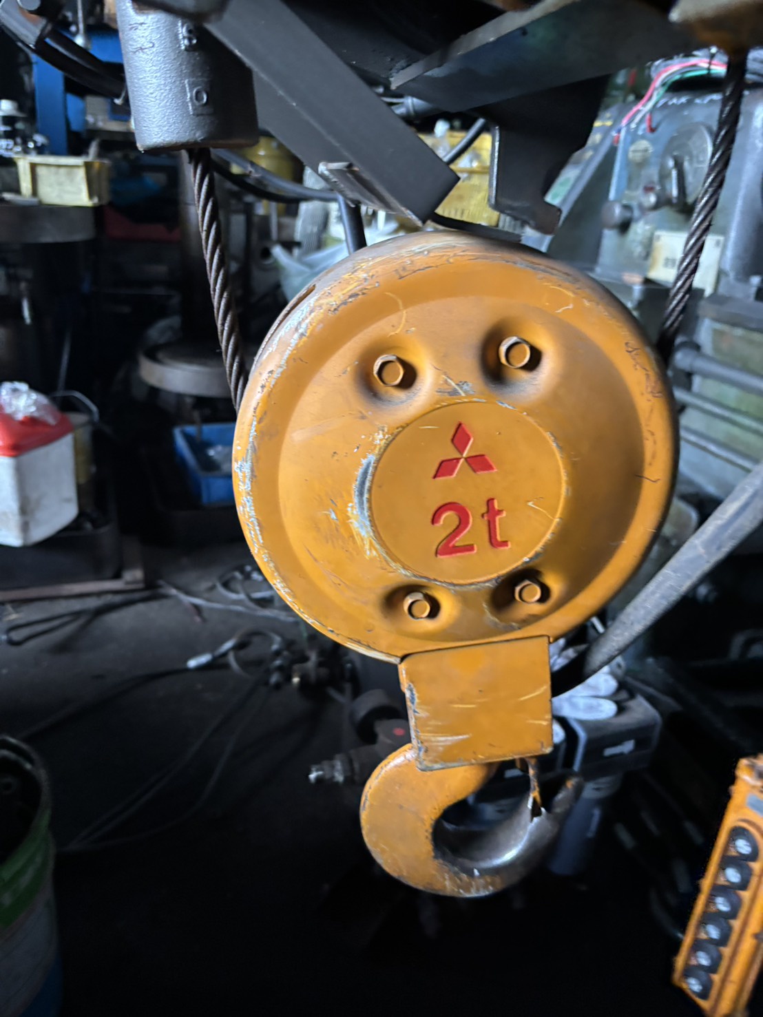 中古ホイスト 三菱製2トン 三菱製ホイスト（2t） S2-2-LK2 低揚程 | アイニチ株式会社【昇降機