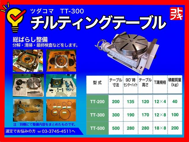 津田駒工業 TT-300 傾斜円テーブル