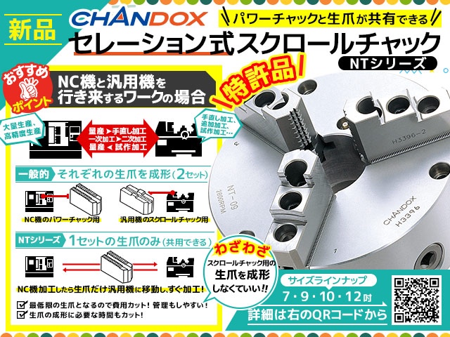 CHANDOX CL-08 中実パワーチャック