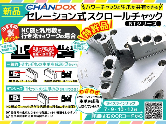 CHANDOX 油圧中空パワーチャック