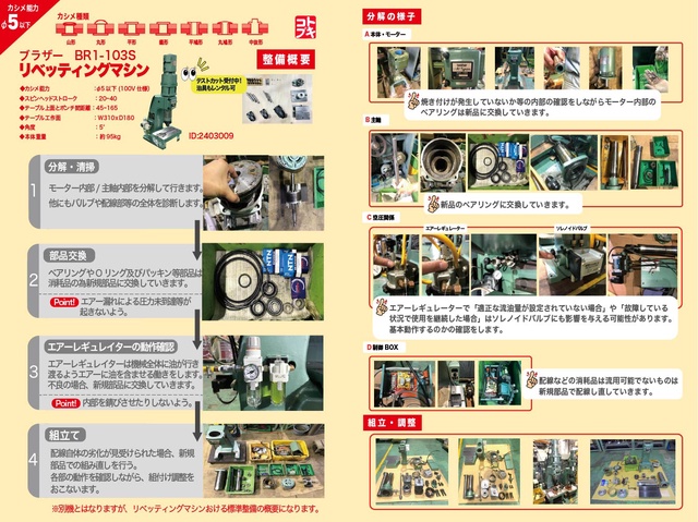 ブラザー工業 BR1-103S リベッティングマシン