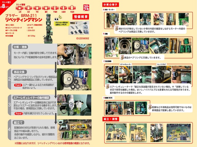 ブラザー工業 BRM-211 リベッティングマシン