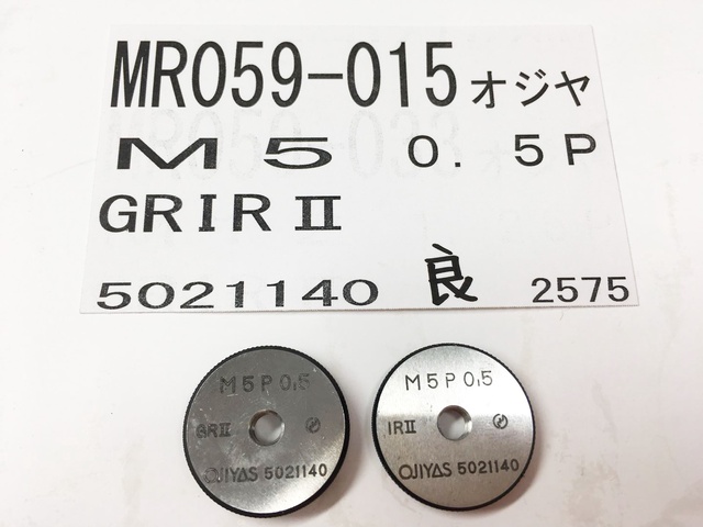 オヂヤセイキ OJIYAS M5x0.5P メートルねじリングゲージ