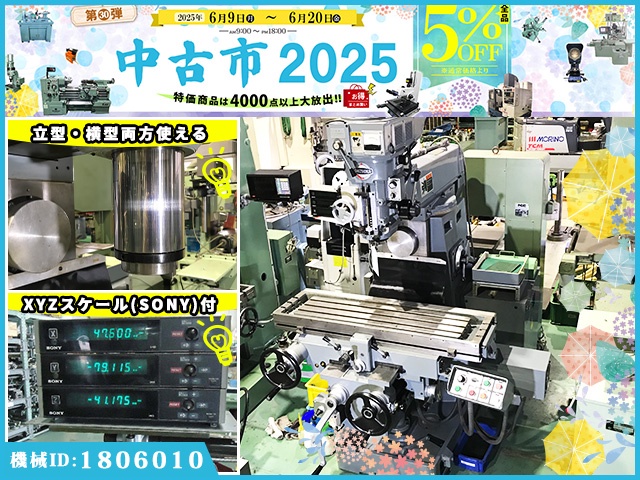 静岡鐵工所 VHR-GD ラム型複合フライス