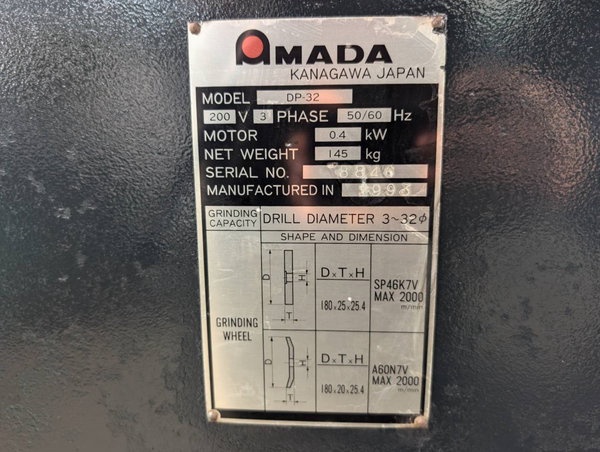 アマダ DP-32 ドリル研磨機