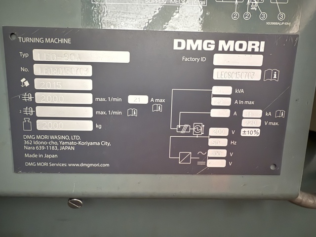 DMG森精機 LEO-80A 6尺旋盤