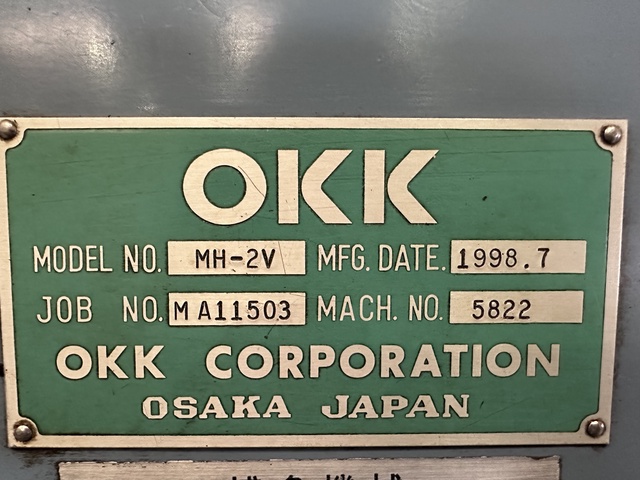 OKK MH-2V No. 5822 ベッド型立フライス