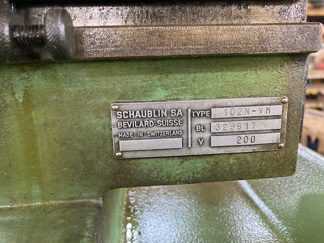 SCHAUBLIN 102N-VM 卓上旋盤