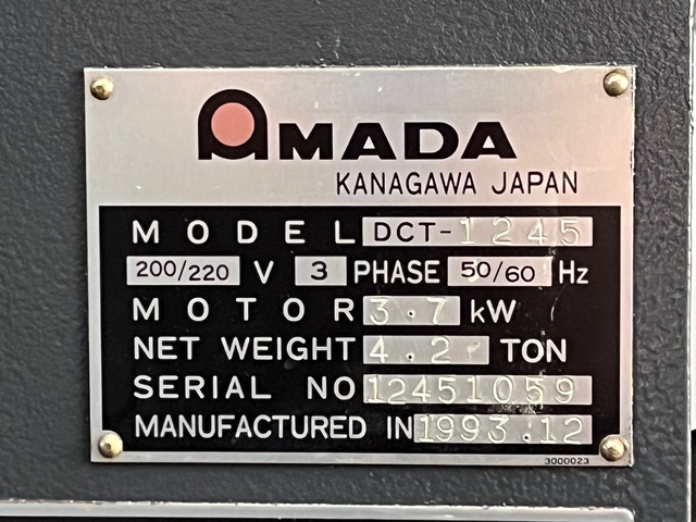 アマダ DCT-1245 1.2mメカシャーリング