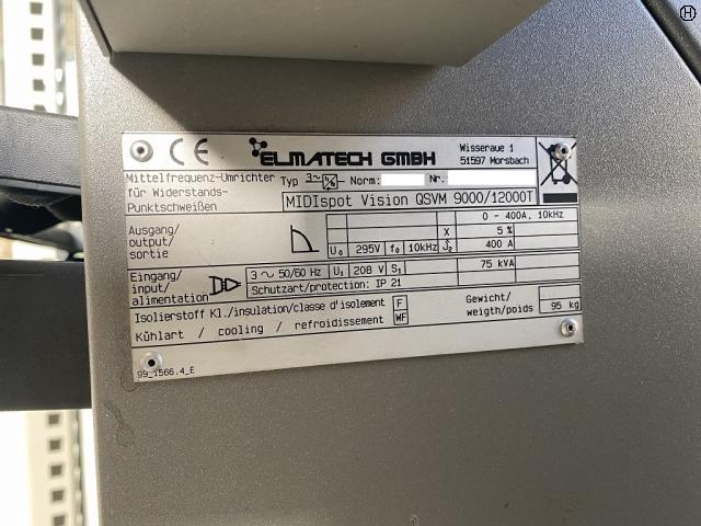 ELMATECH MIDIspot QSVM 9000/12000T 多機能溶接機