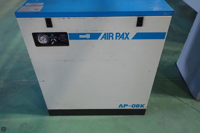 明治機械製作所 AP-08K 0.75kwコンプレッサー 中古販売詳細 明治機械製作所 AP-08K 0.75kwコンプレッサー 中古販売詳細