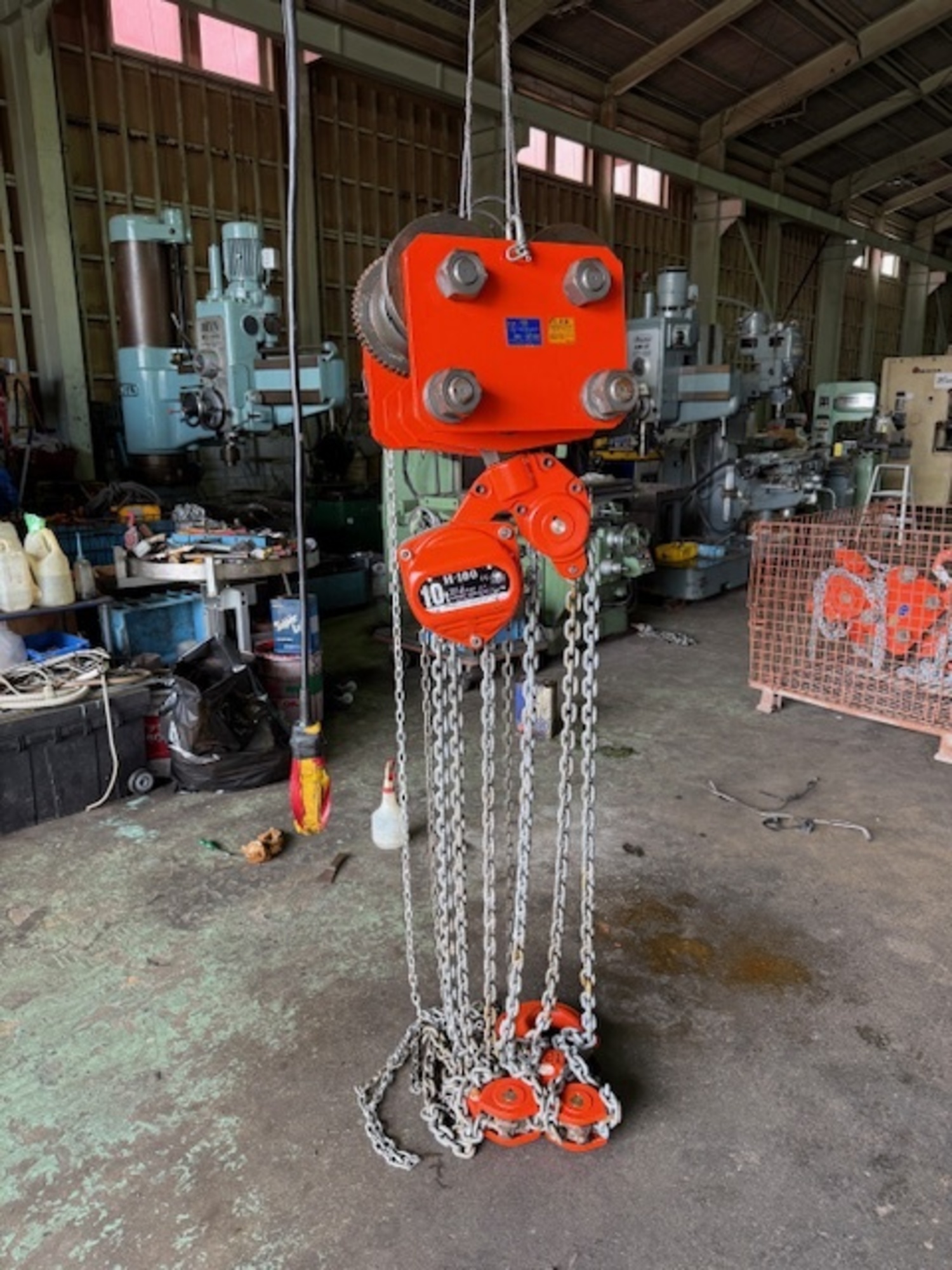 10T手動チェーンブロック 象印チエンブロック H-100 中古販売詳細【#407835】 | 中古機械情報百貨店 | ELEPHANT CHAIN  BLOCK