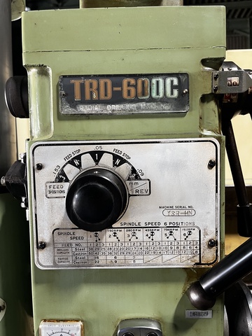 東亜機械製作所 TRD-600C 600mmラジアルボール盤