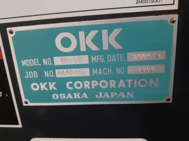 OKK VM5Ⅲ 立マシニング(BT40)