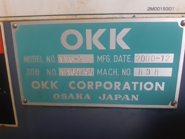 OKK VM5Ⅱ 立マシニング(BT50)