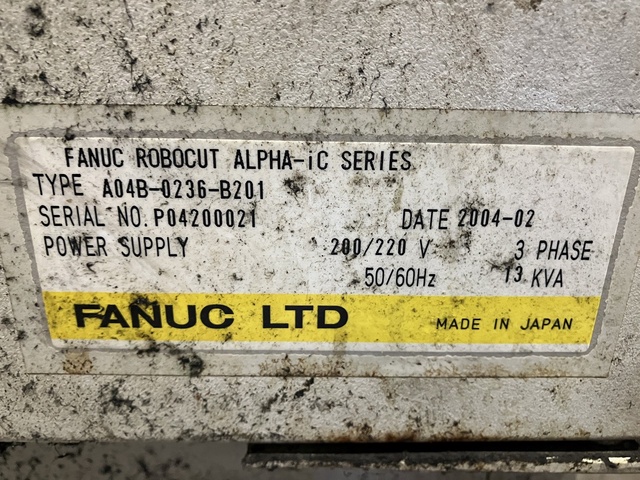 ファナック α-1iC ワイヤーカット